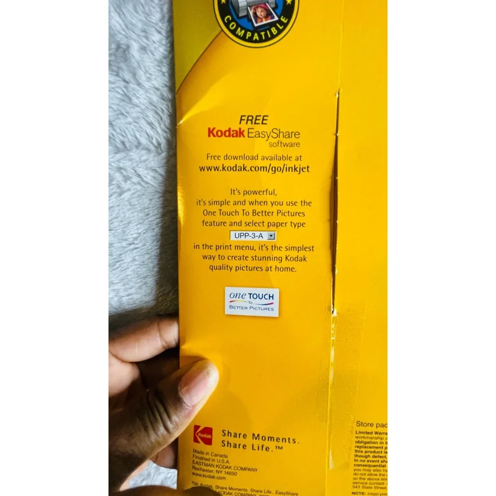 Kodak Ultima Picture Paper High Gloss Inkjet 8.5x11 20 Sheets 10mil 8441933